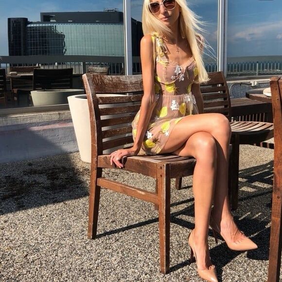 NWT For Love And Lemons Fruitpunch Sequin Mini Dress Size Large - Picture 5 of 12